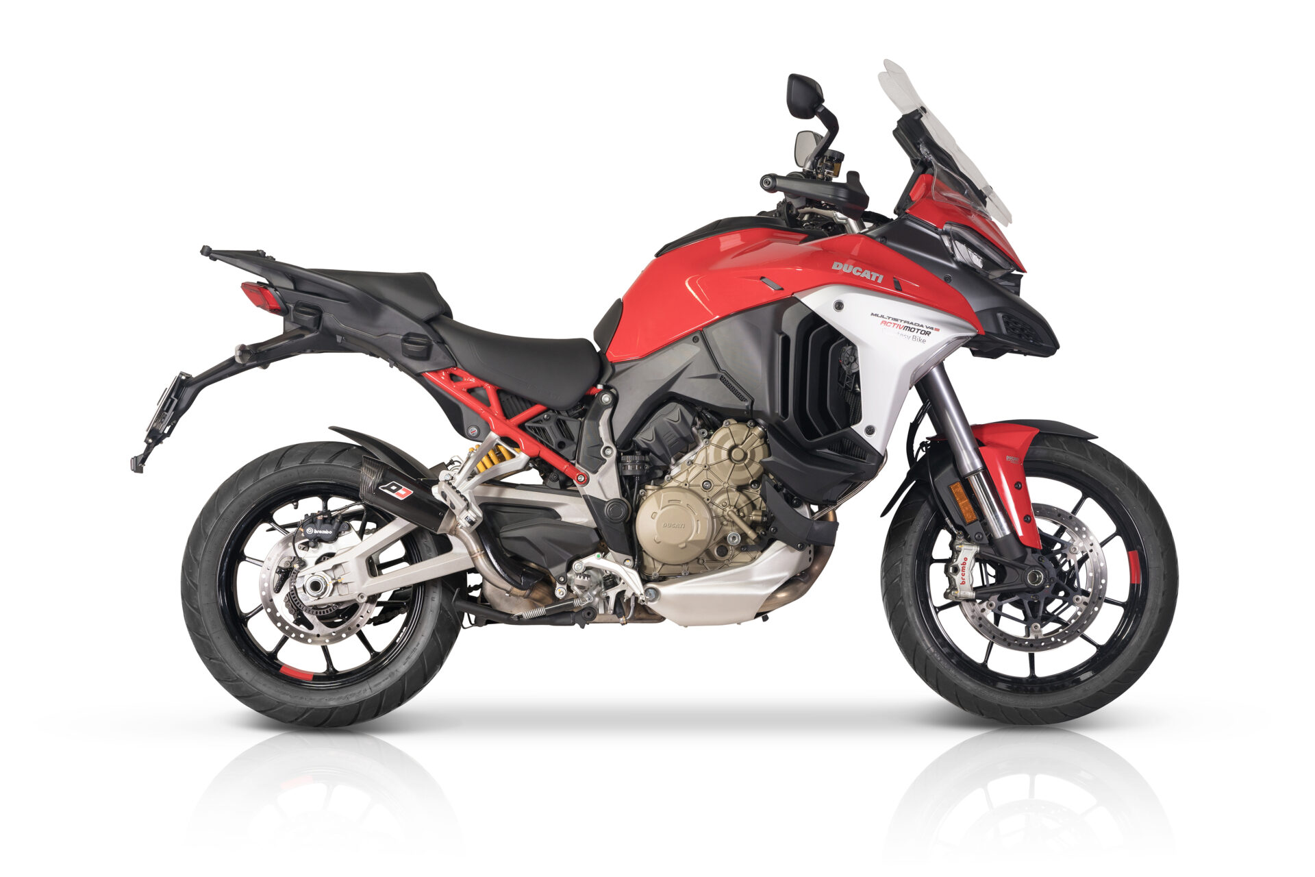 QD Exhaust GunSHot Carbon & DARK MATTER Slip-ons for the DUCATI MULTISTRADA V4 QD Exhaust GunSHot Carbon & DARK MATTER Slip-ons for the DUCATI MULTISTRADA V4